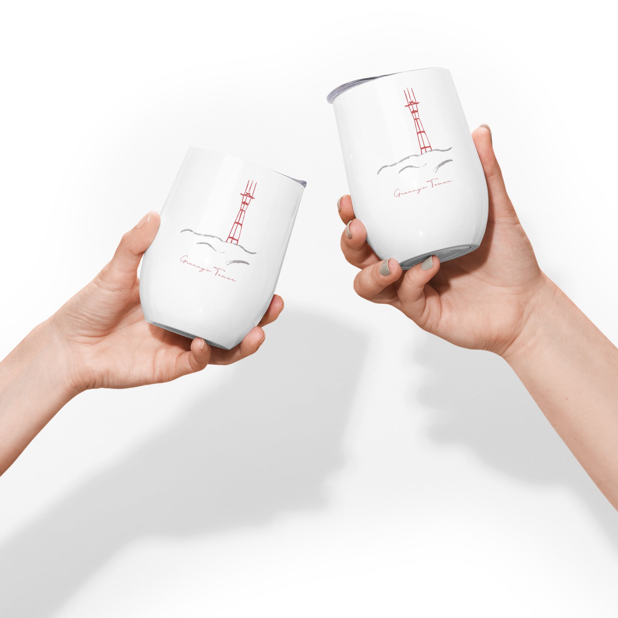 Granny's Tower Wine tumbler image 1