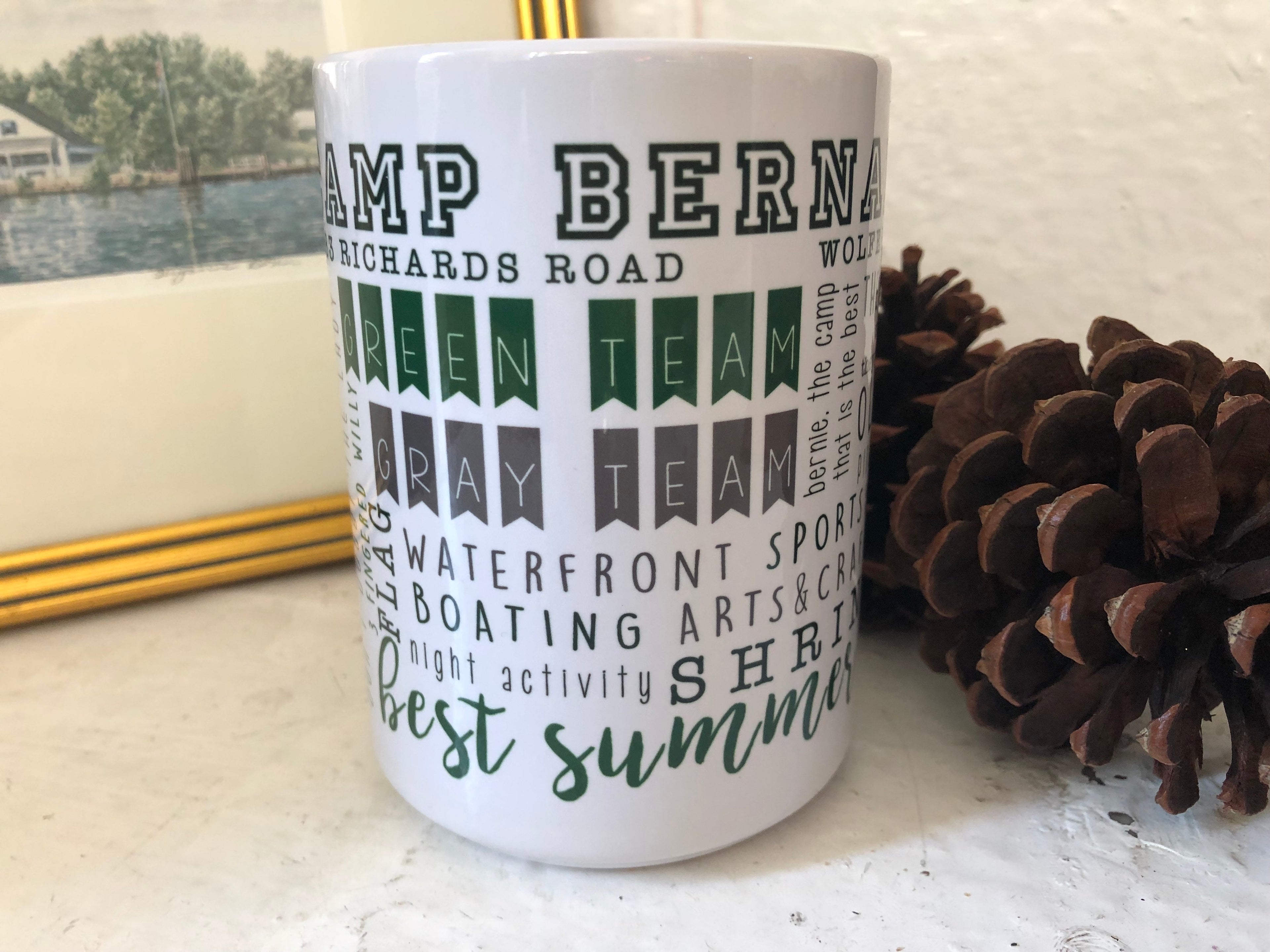 Camp Bernadette Words Mug image 1
