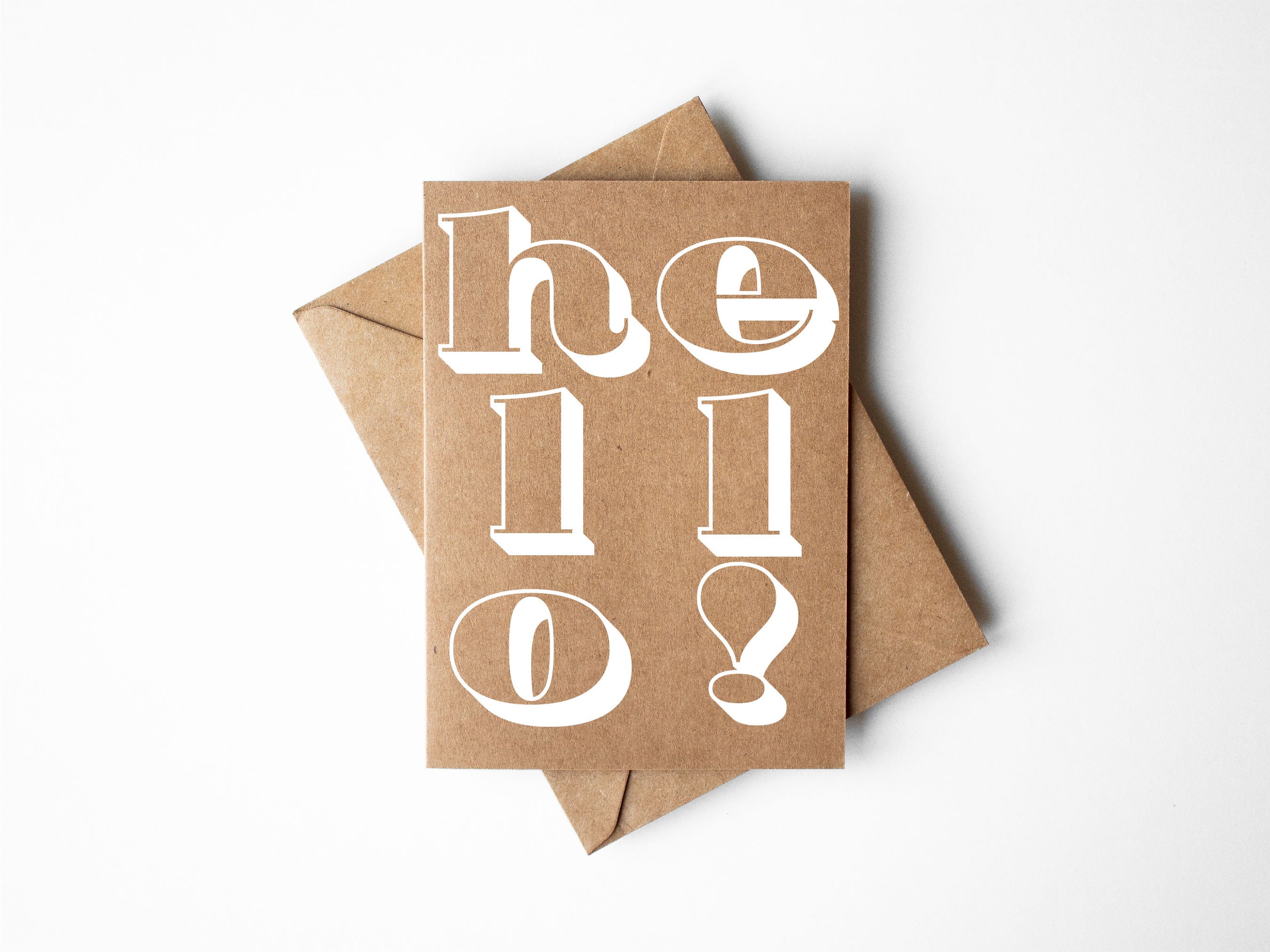 Fat HELLO! Flat Cards image 0